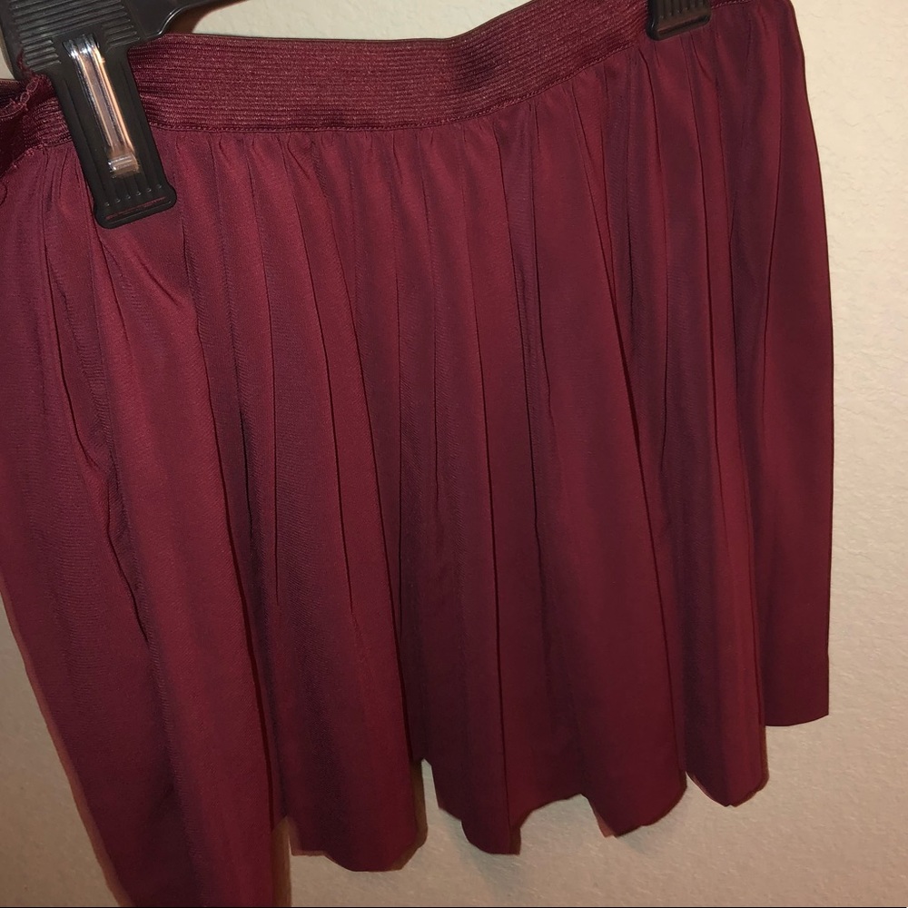 Burgundy skirt